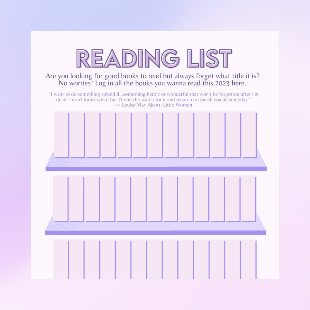 Reading List | HDB Printables